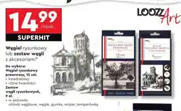Biedronka Węgiel rysunkowy lub zestaw węgli z akcesoriami oferta