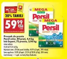 Biedronka Proszek do prania Persil color, 80 prań, 4,4 kg lub Expert, 72 prania, 3,96 kg oferta