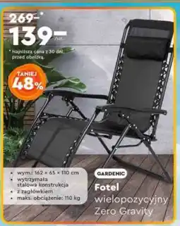 Biedronka Fotel wielopozycyjny Zero Gravity oferta