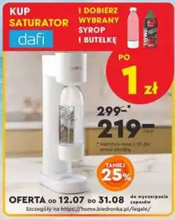 Biedronka Saturator dafi oferta