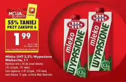 Biedronka MLEKO UHT 3,2 WYPASIONE MLEKOVITA 1 L oferta