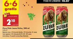 Biedronka Piwo Żubr Jasne Pełne, 500 ml oferta