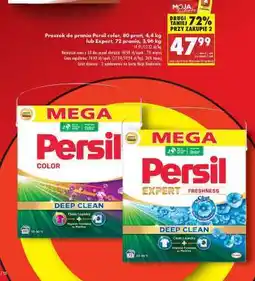 Biedronka Persil color, 80 prań, 4,4 kg lub Expert, 72 prań, 3,96 kg oferta