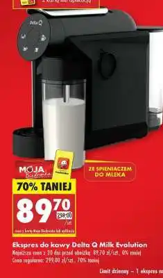Biedronka Ekspres do kawy Delta Q Milk Evolution oferta