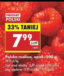 Biedronka Polska malina, opak. 200 g oferta