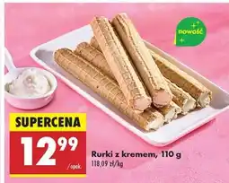 Biedronka Rurki z kremem, 110 g oferta