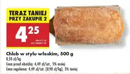 Biedronka Chleb w stylu włoskim, 500 g oferta