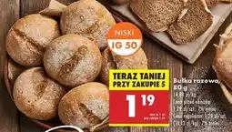 Biedronka Bułka razowa 80 g oferta