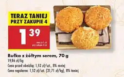 Biedronka bułka z żółtym serem , 70 g oferta