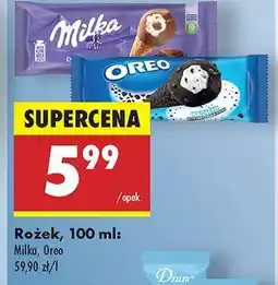 Biedronka Rożek, 100 ml: Milka, Oreo oferta