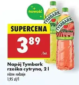 Biedronka Napój Tymbark rześka cytryna, 2 l oferta