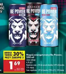 Biedronka Napój energetyczny Be Power 250 ml oferta