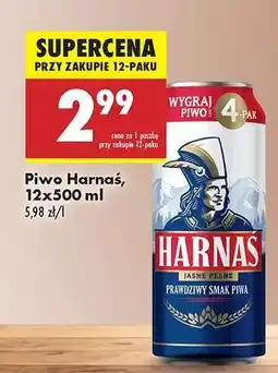 Biedronka Piwo Harnas 12x500 ml oferta