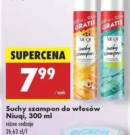 Biedronka Suchy szampon do włosów Niuqi, 300 ml oferta