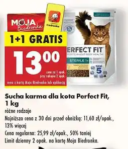 Biedronka Sucha karma dla kota Perfect Fit, 1 kg oferta