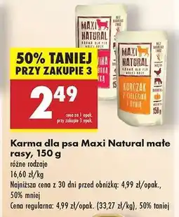 Biedronka Karma dla psa Maxi Natural małe rasy, 150 g oferta