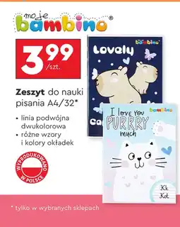 Biedronka Zeszyt Moje Bambino oferta