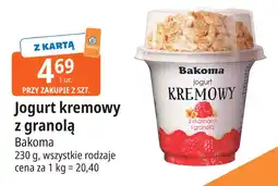 E.Leclerc Jogurt kremowy z granolą Bakoma oferta