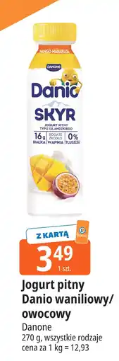 E.Leclerc Jogurt pitny Danio waniliowy/owocowy Danone oferta