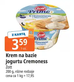 E.Leclerc Krem na bazie jogurtu Cremoness Zott oferta