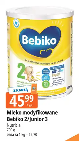 E.Leclerc Mleko modyfikowane Bebiko 2/Junior 3 Nutricia oferta