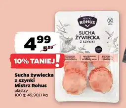 Netto Sucha żywiecka z szynki Mistrz Rohus oferta