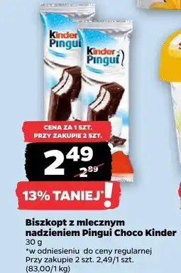 Netto Biszkopty z mlecznym nadzieniem Pingui Choco Kinder oferta