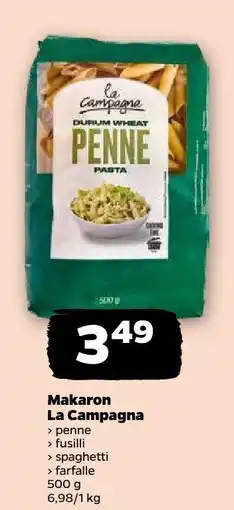 Netto Makaron La Campagna penne/spaghetti/fusilli/farfelle oferta