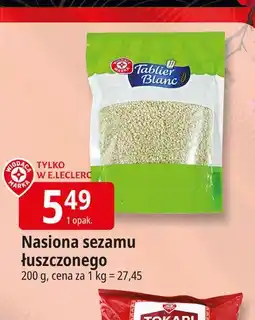 E.Leclerc Nasiona sezamu Wiodąca Marka Tablier Blanc oferta
