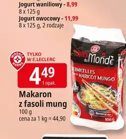 E.Leclerc Makaron nitki z fasoli mung Wiodąca Marka Tables Du Monde oferta