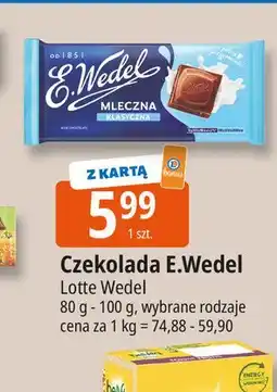 E.Leclerc Czekolada mleczna E. Wedel oferta