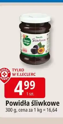 E.Leclerc Powidła śliwkowe Wiodąca Marka Douceur Du Verger oferta