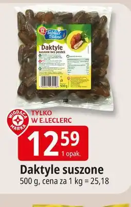 E.Leclerc Daktyle suszone bez pestek Wiodąca Marka Tablier Blanc oferta