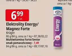 E.Leclerc Tabletki musujące żeń-szeń + 10 witamin smak pomarańczowy Kruger oferta