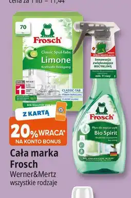 E.Leclerc Spray do mycia szyb bio spirit Frosch oferta