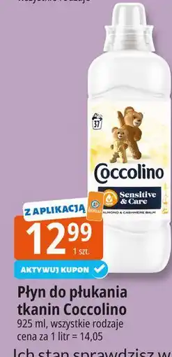 E.Leclerc Płyn do płukania sensitive Coccolino oferta