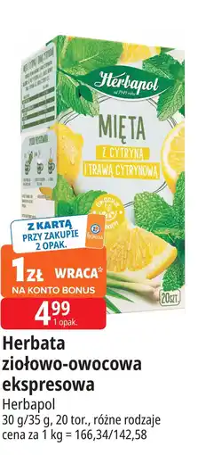 E.Leclerc Herbata mięta z cytryną i trawą cytrynową Herbapol oferta