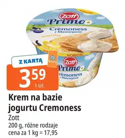 E.Leclerc Krem jogurtowy z mascarpone o smaku waniliowym Zott Primo oferta