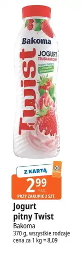 E.Leclerc Jogurt truskawkowy Bakoma Twist oferta
