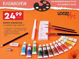 Biedronka Zestaw artystyczny z farbami akrylowymi Loozz oferta