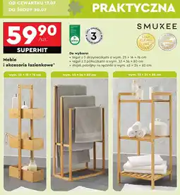 Biedronka Stojak na ręczniki 42 x 24 82 cm Smukee oferta