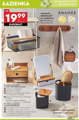Biedronka Organizer na biżuterię z szufladką i lusterkiem Smukee oferta