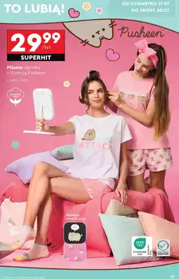 Biedronka Piżama damska pusheen s-xl oferta