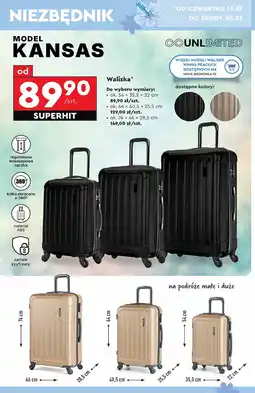 Biedronka Walizka kansas 74 x 46 28.5 cm oferta