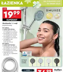 Biedronka Wąż prysznicowy 175 cm anti-twist Smukee oferta