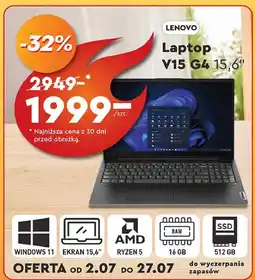 Biedronka Laptop v15 g4 Lenovo oferta