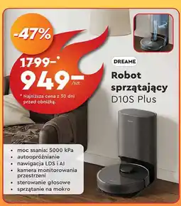 Biedronka Robot sprzątający d10s Dreame oferta