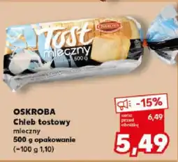 Kaufland Chleb tostowy mleczny OSKROBA oferta