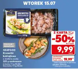 Kaufland Krewetki koktajlowe z dodaną wodą mrożone SEAFOOD oferta