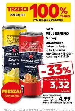 Kaufland Napój aranciata rossa San Pellegrino oferta